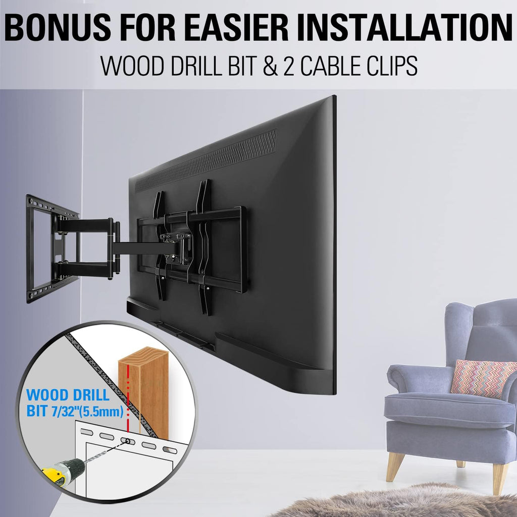 TV Wall Mount for 42-86 Inch TV, Full Motion with Articulating Arms, Max VESA 800x400mm M976