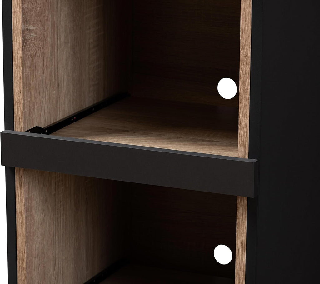 Dark Grey/Oak Brown Kitchen Cabinet V823