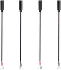 3.5mm Female Jack to Bare Wire TRS 3 Pole Stereo Audio Cable (4 Pack) M183