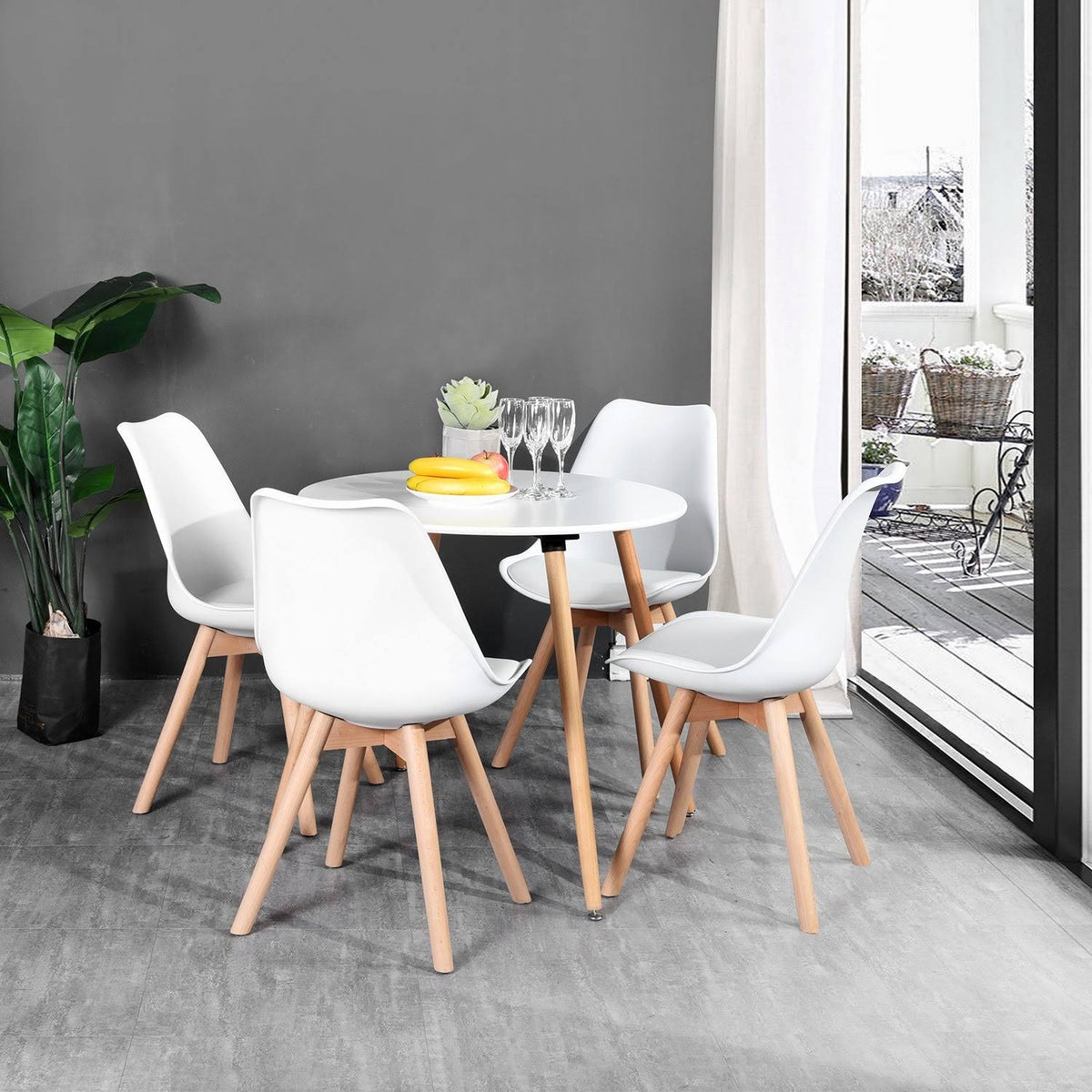 Grey Round Dining Table B877151