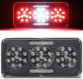 1Pc Rectangular Red Triple LED Trailer Tail Light Clear Lens C834528