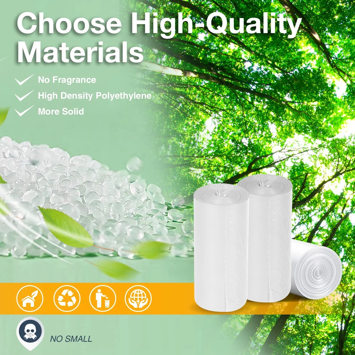 White 8 Gallon Trash Bags P137