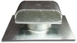 Metal Roof Vent Cap with Screen - 4 inch B278364