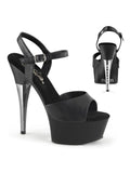 Black Faux Leather Captiva-609 Shoes T74486