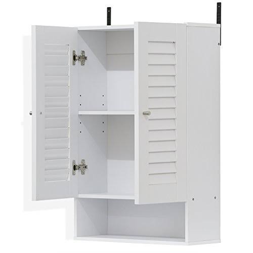 White Double Door Wall Cabinet U84362