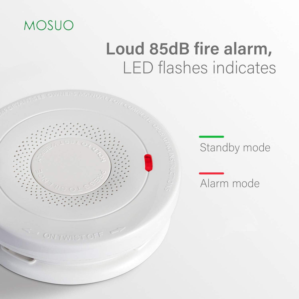 Smoke and Carbon Monoxide Detector Alarm, 10-Year Battery, Dual Sensor P474