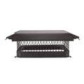 Black Galvanized Steel Single Flue Chimney Cap N676320