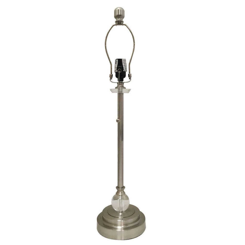 Brushed Nickel Lamp with Mosaic Stained Glass Lamp Shade, 2 Lights F469