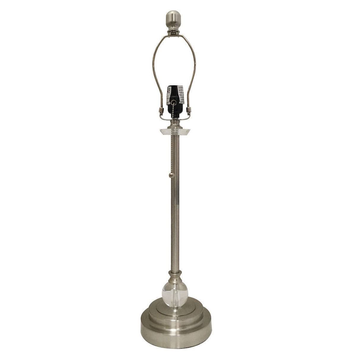 Brushed Nickel Lamp with Mosaic Stained Glass Lamp Shade, 2 Lights F469