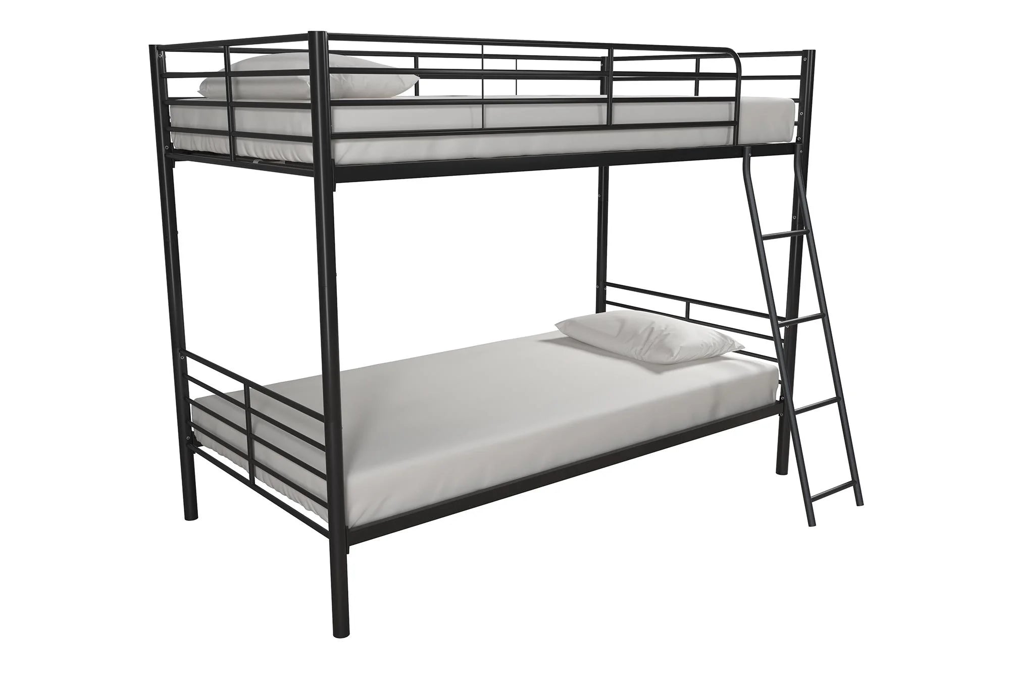 Black Twin over Twin Metal Bunk Bed K161976