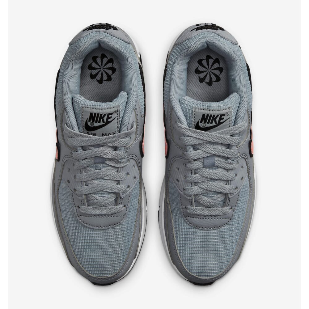 Wolf Grey/Sunset Glow Air Max 90 Grade-School Size 7Y K829