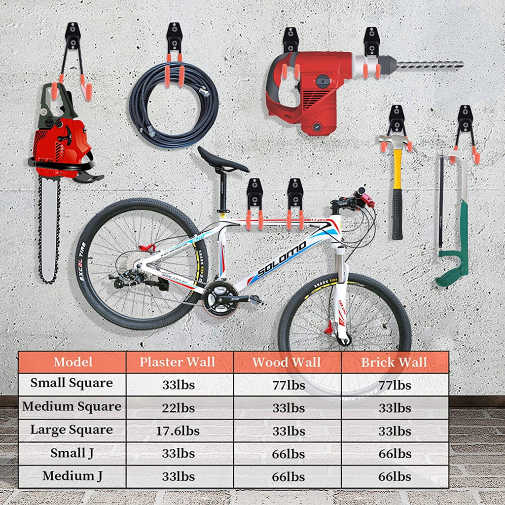 12 Packs Heavy Duty Steel Garage Storage Hooks with Tool Hangers X233