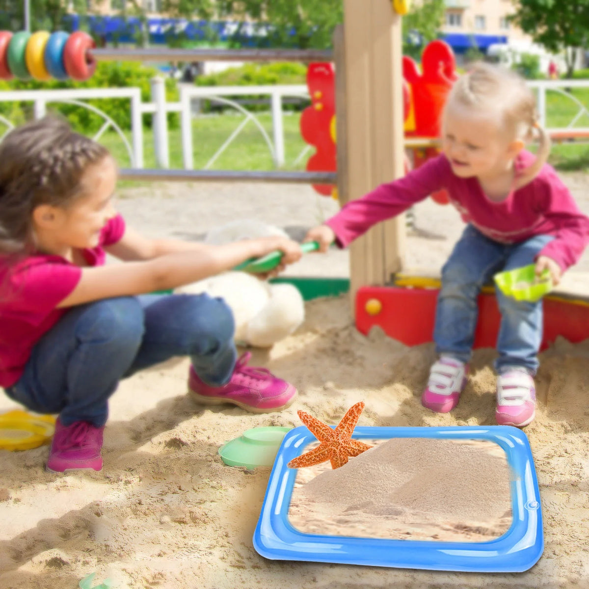 Inflatable Sand Table Toy Sand Fishing Tray I662654