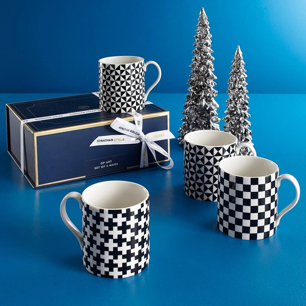 Op Art Mug Set Of 4 Q3979