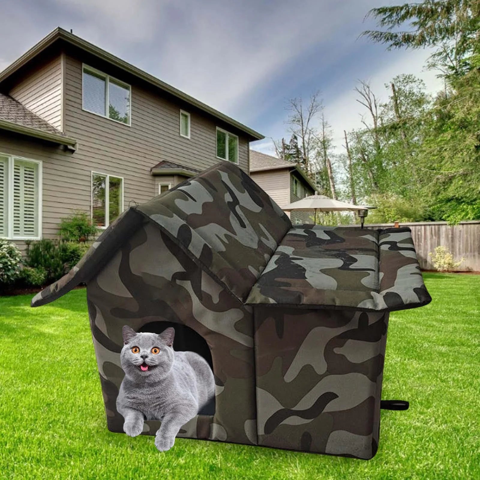 Waterproof Folding Pet Tent Cat House Dog Kennel J7813