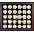 Brown Framed 30-Ball Display Case L6566
