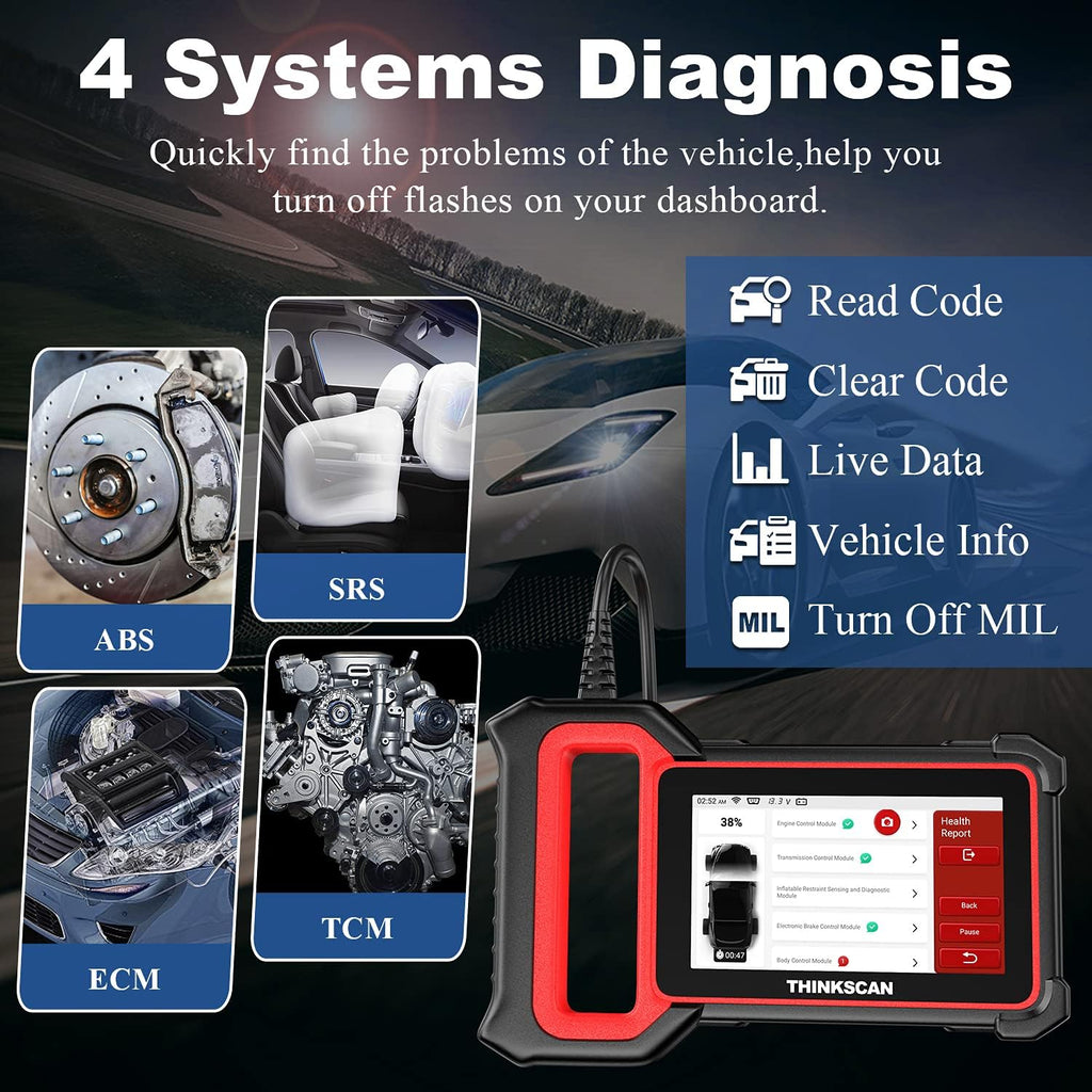 Car Scanner Plus S6 Code Reader, Diagnostic Scanner with Oil SAS EPB TPMS Reset U421146