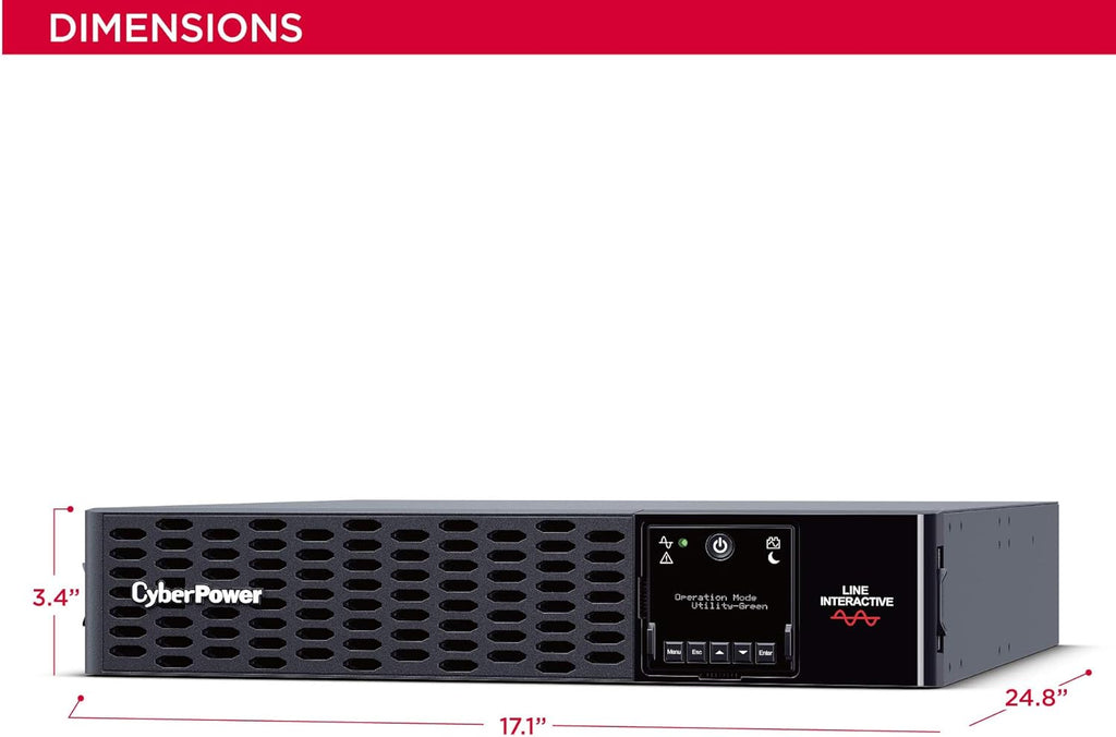 2200VA/2200W 6 Outlets 2U Rack/Tower UPS System H71483