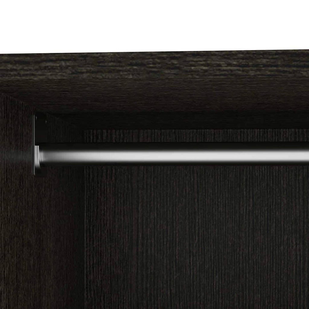White Low Storage Unit with Rod X756