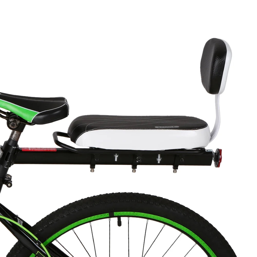 Soft Cushion Rear Bike Seat in PU Leather with Backrest U1011