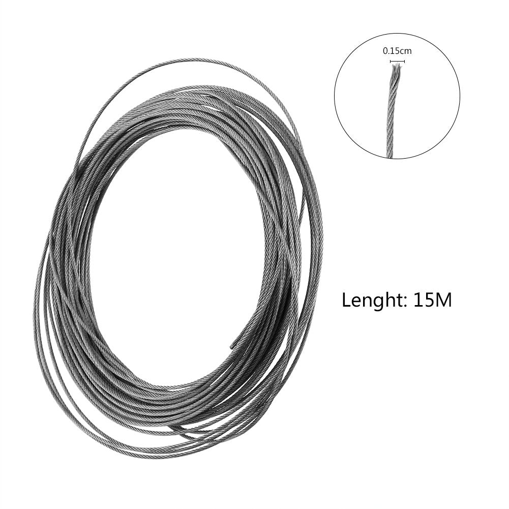 1.5mm Stainless Steel Cable Wire Rope 15 Meters N655
