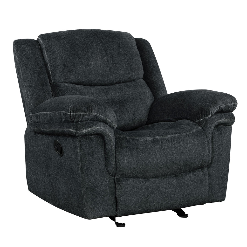 Dark Blue Manual Reclining Sofa W25920