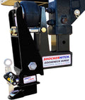 Gooseneck Air Hitch & Coupler, Square 4" Straight Pin 30K Coupler 9" Offset N2460