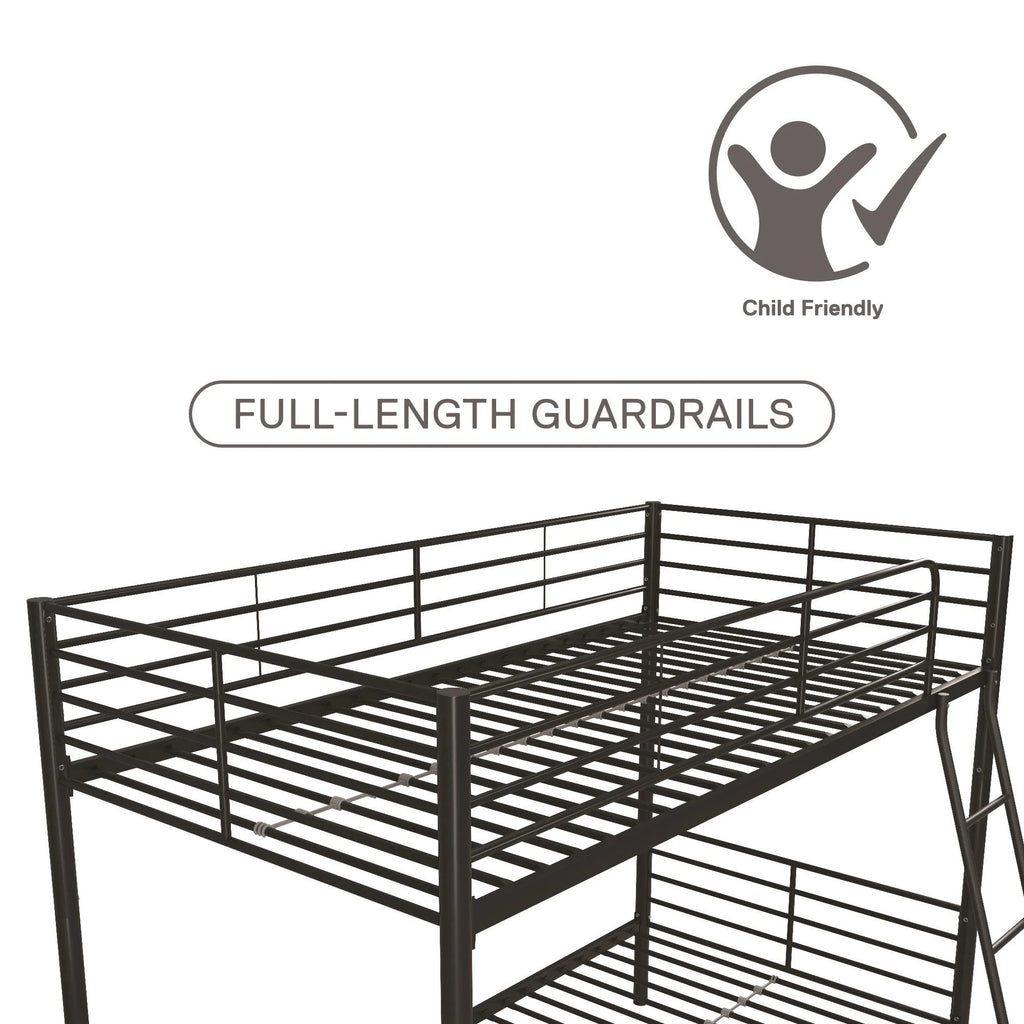 Black Twin over Twin Metal Bunk Bed K161976