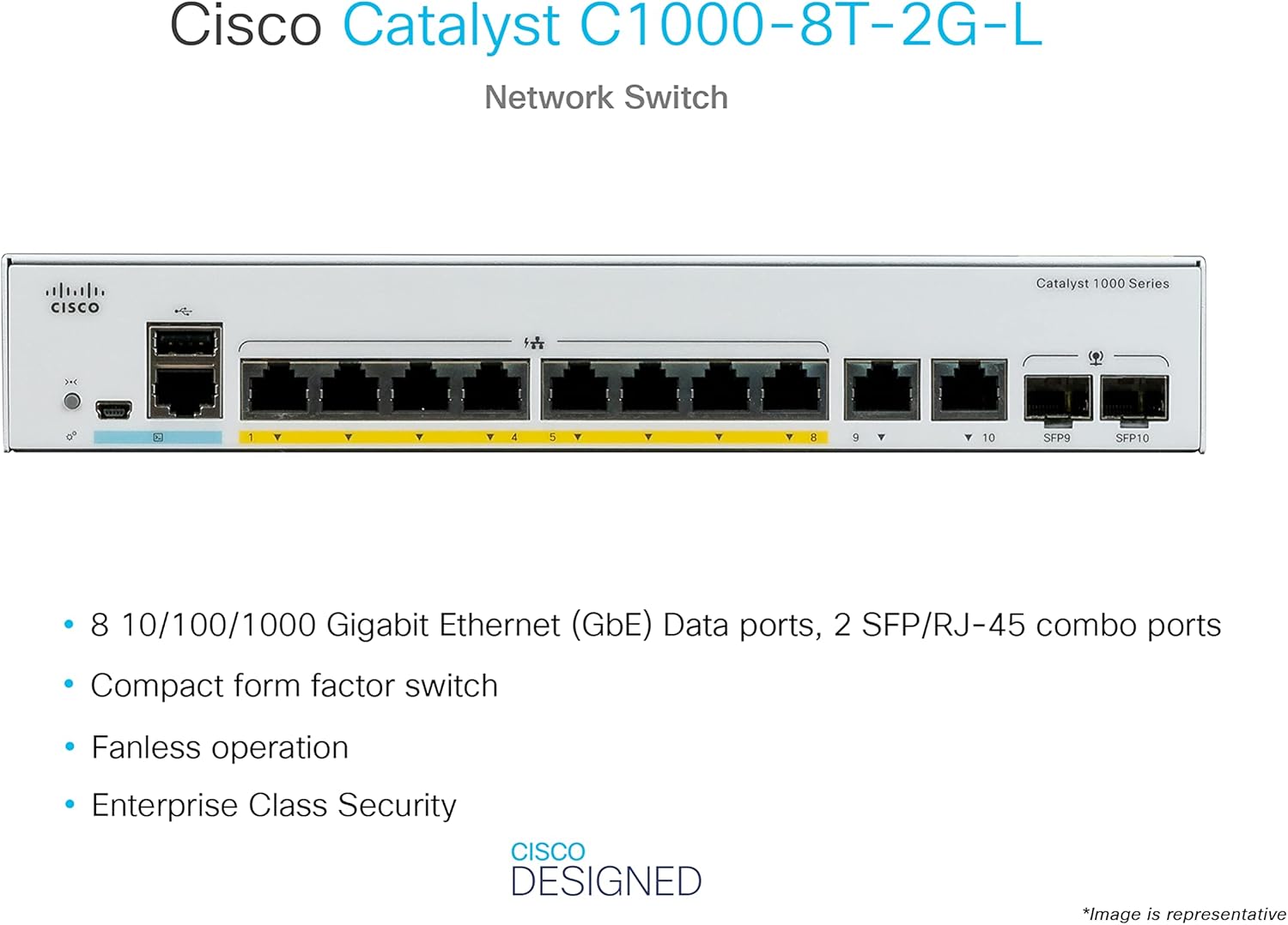 8 Gigabit Ethernet Ports Network Switch I275