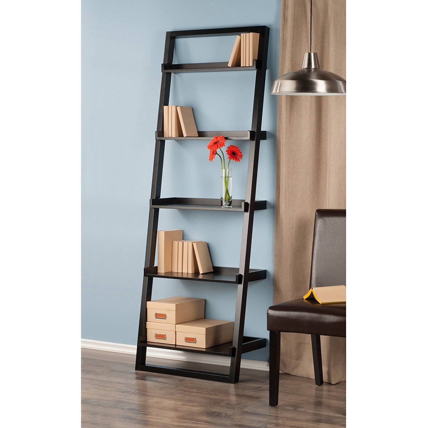 5-Tier Black Bookshelf X22905