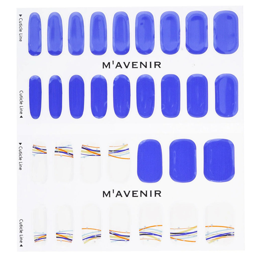 Blue Nail Sticker 32pcs C64341