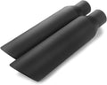 Black Coated Stainless Steel Exhaust Tip 2.5" Inlet to 4" Outlet 17" Long Pack of 2 F641