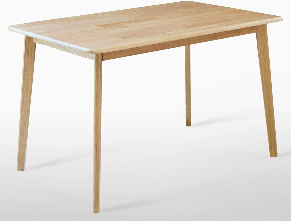 Natural Solid Rubber Wood Dining Table R5229