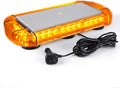 Amber 32 LED Roof Top Strobe Light Bar with Strong Magnet Base C6821