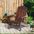 Brown Wood Adirondack Chair Y43065