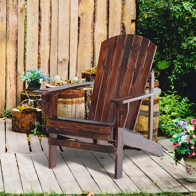 Brown Wood Adirondack Chair Y43065