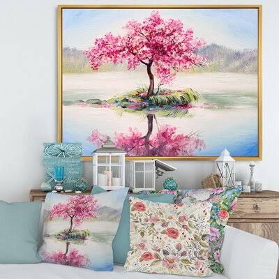 Gold Floater Frame Canvas Painting F5233