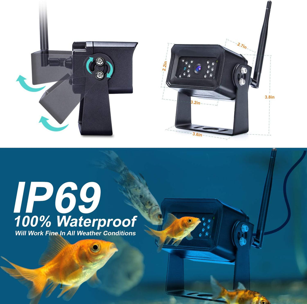 7 Inch Wireless Backup Camera Kit with Night Vision P5735