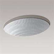 Earthen White Undercounter Bathroom Sink E699
