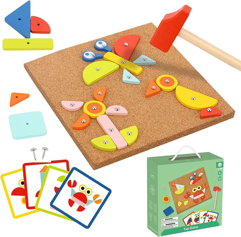 Wooden Hammering Pounding Toy with Mallet C3589
