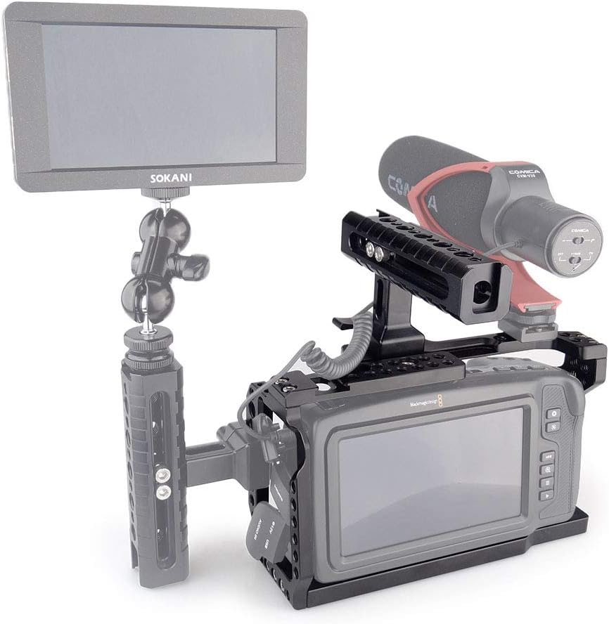 Camera Cage with NATO Handle for Blackmagic Design Pocket Cinema Camera 4K /6K A724675