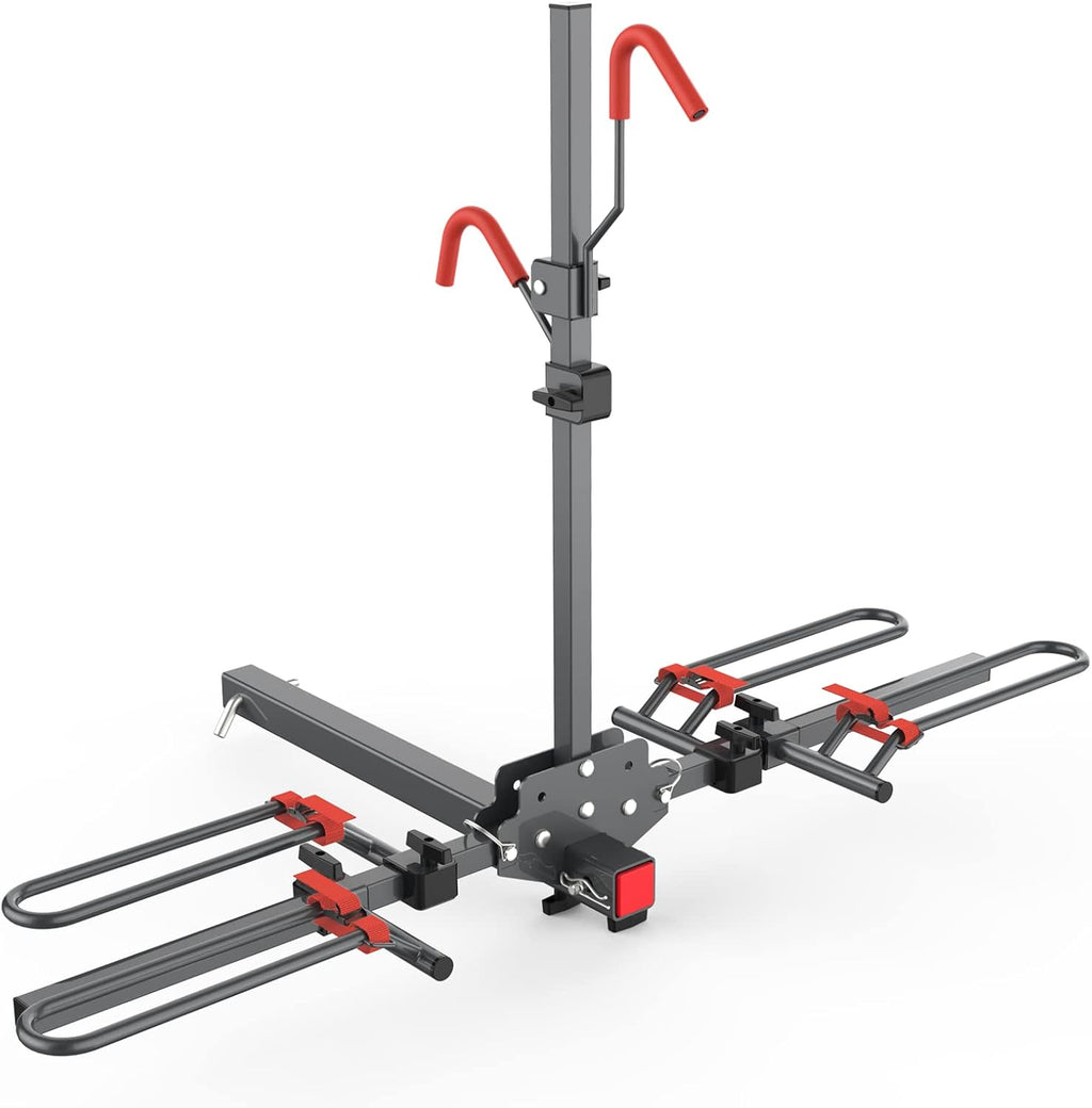 Hitch Mounted Foldable 2-Bike Rack Platform Style Carrier H10730