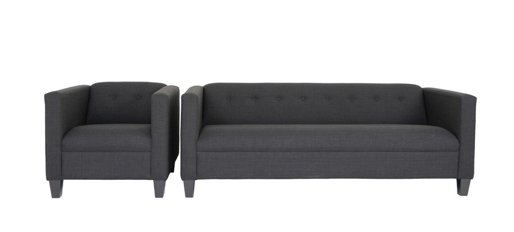 Black Chair and Sofa Set N858