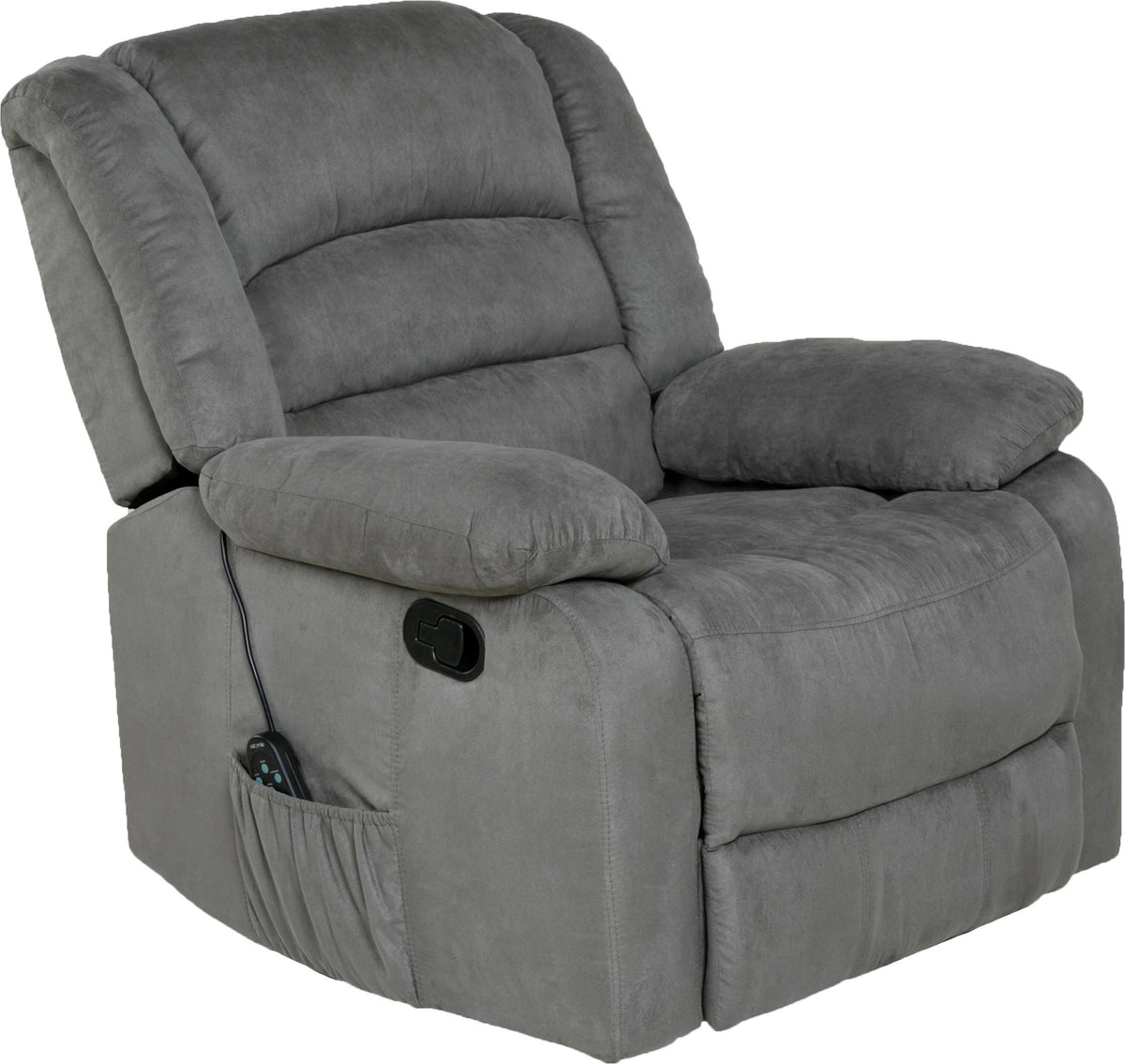 Gray Massaging Rocker Recliner H887962