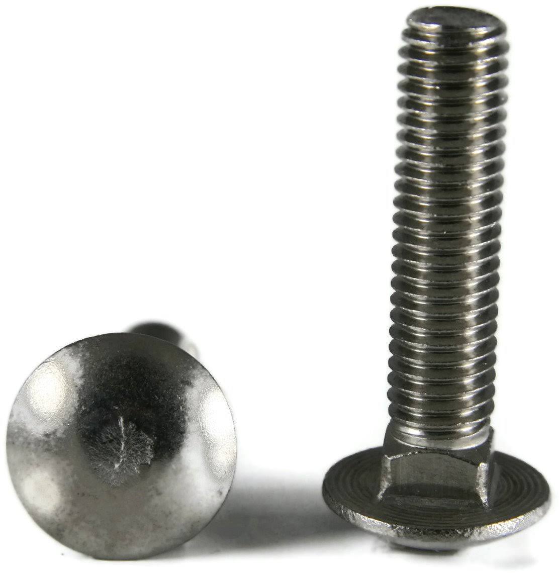 3/8 inch-16 x 2-1/2 inch Carriage Bolt 18-8 Stainless Steel QTY 100 N694