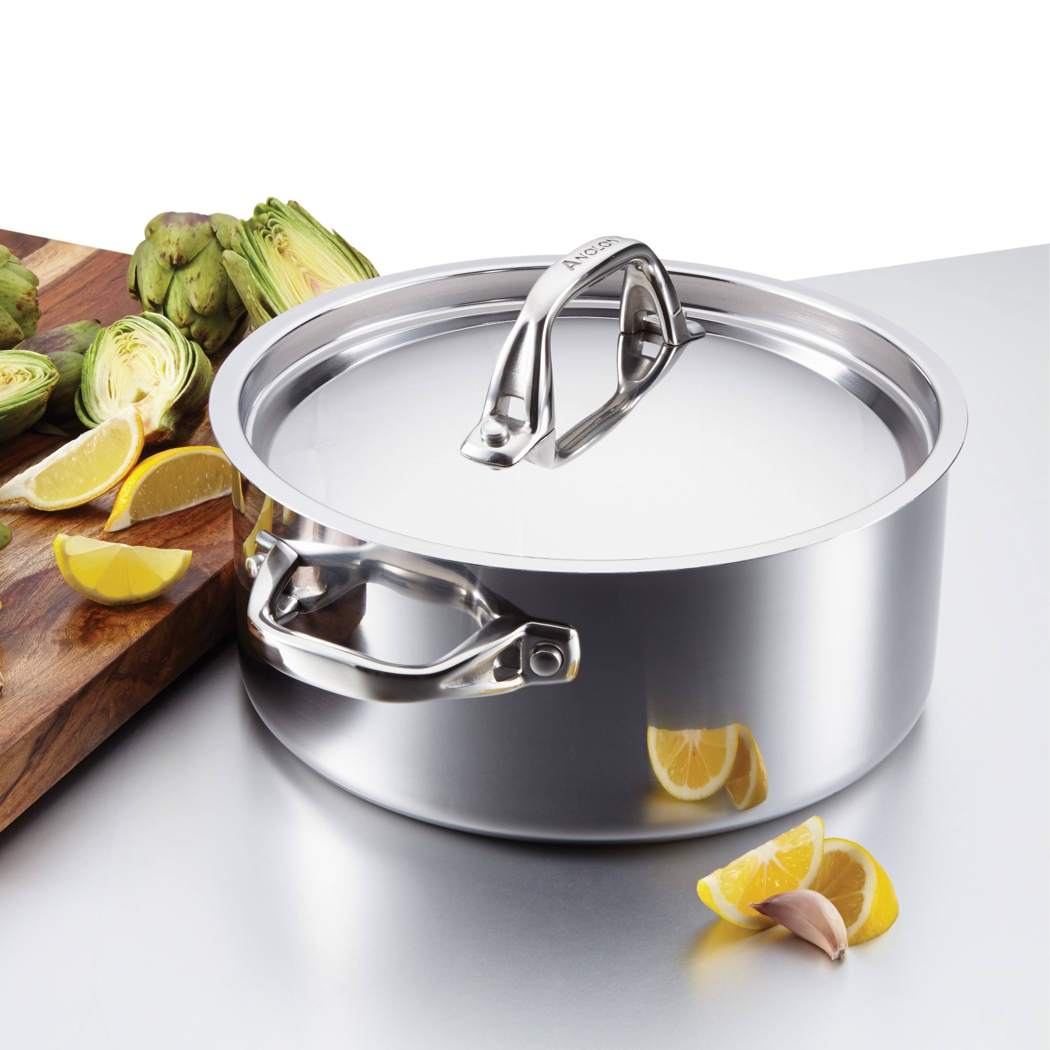 5 Qt Stainless Steel Covered Dutch Oven H84344