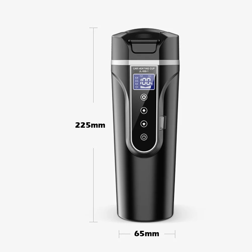 12.0V Car 24V Truck Heated Cup Electric Kettle with LCD Display C622741