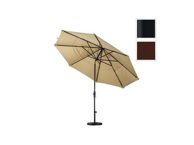11 ft. Aluminum Double Vent Tilt Market Umbrella N21374