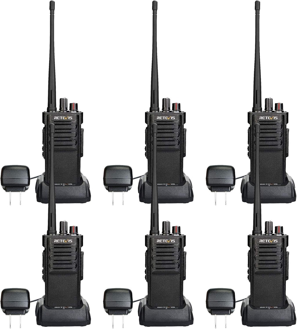 6 Pack Heavy Duty Two Way Radios with Charging Station Z700897