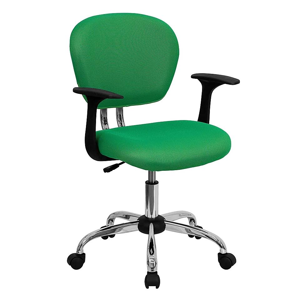 Bright Green Height-Adjustable Mesh Task Chair Y79340
